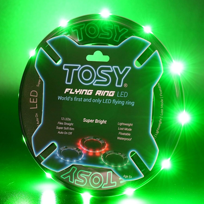 Flying Ring - RGB Multi Colors, Waterproof, Soft & Lightweight Frisbee Toy