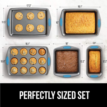 Multipack Gorilla Grip Bakeware Sets, Nonstick, Heavy Duty Carbon Steel