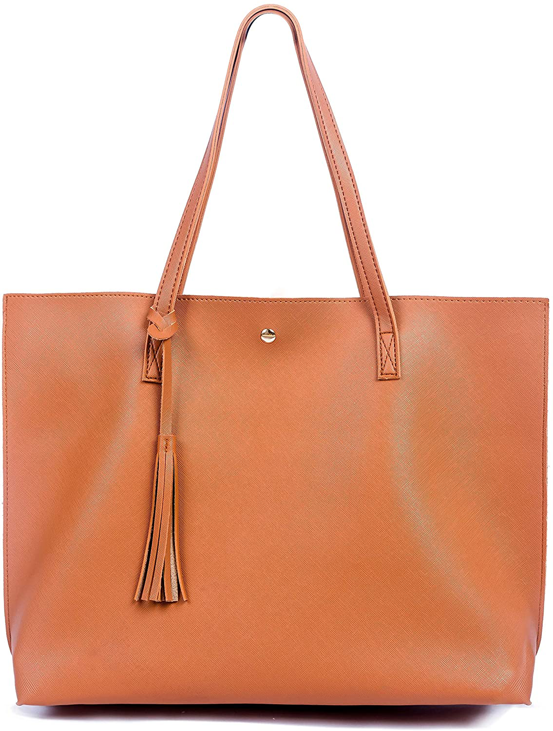 Women's Tote Bags Top Handle Satchel Handbags Faux Leather Tassel Shoulder Purse