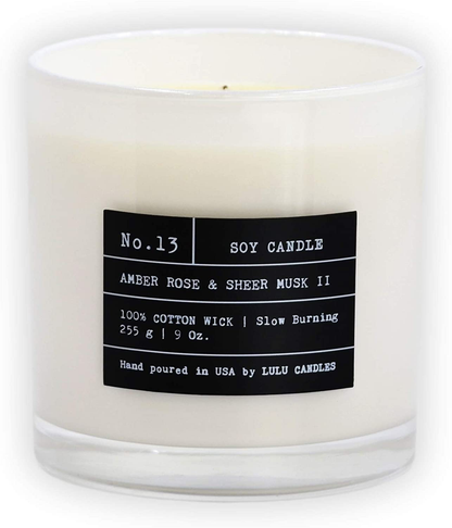 Lulu Candles | Fresh Linen | Luxury Scented Soy Jar Candle | Hand Poured in The USA | Highly Scented & Long Lasting - 2 Pack - 9 Oz. - NO LID