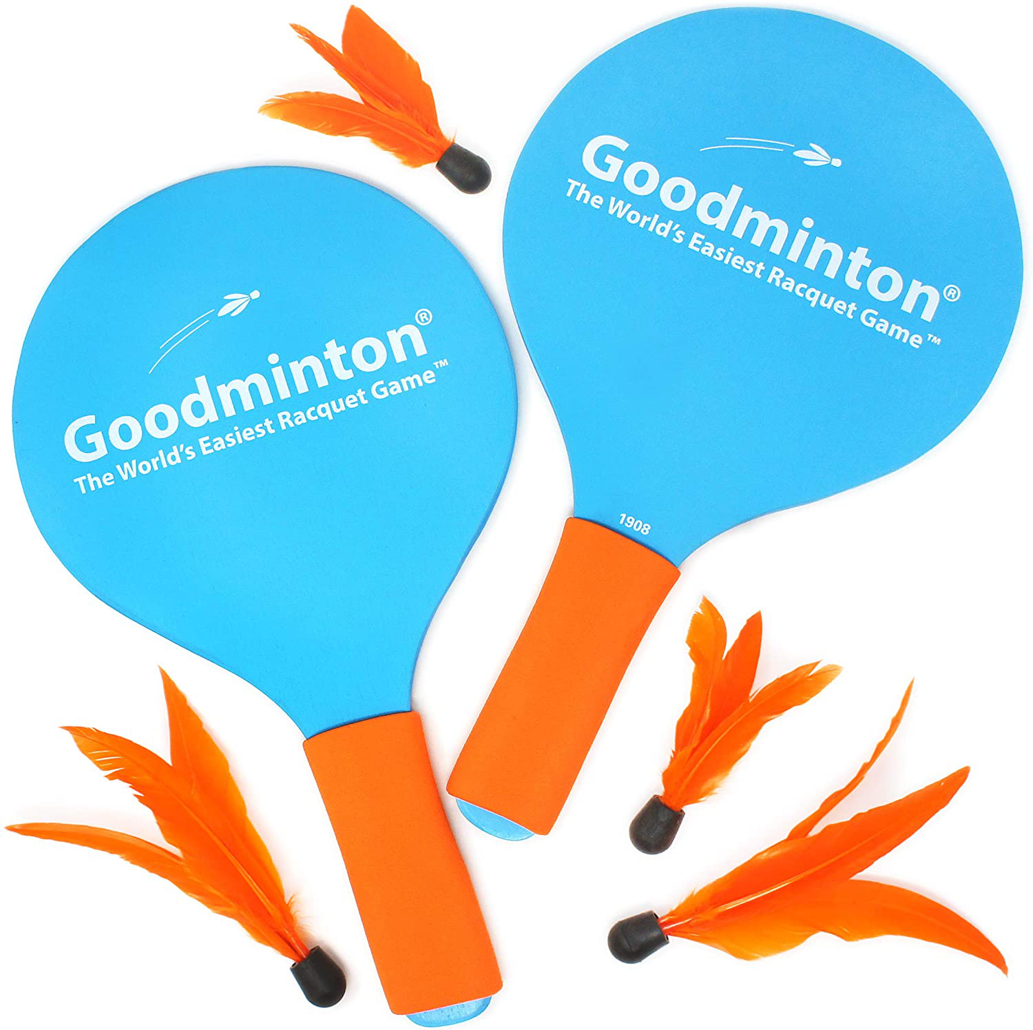 VIAHART Goodminton | The World's Easiest Racket Game | an Indoor Outdoor Year-Round Fun Racquet Game for Boys, Girls, and People of All Ages