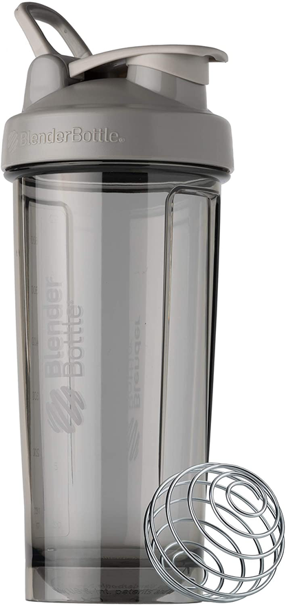 BlenderBottle Shaker Bottle Pro Series Perfect for Protein Shakes and Pre Workout, 24-Ounce, Black