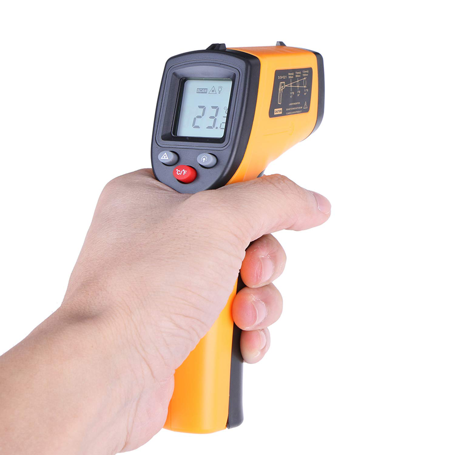 Digital Infrared Thermometer Laser Temperature Gun Non-Contact with Backlight