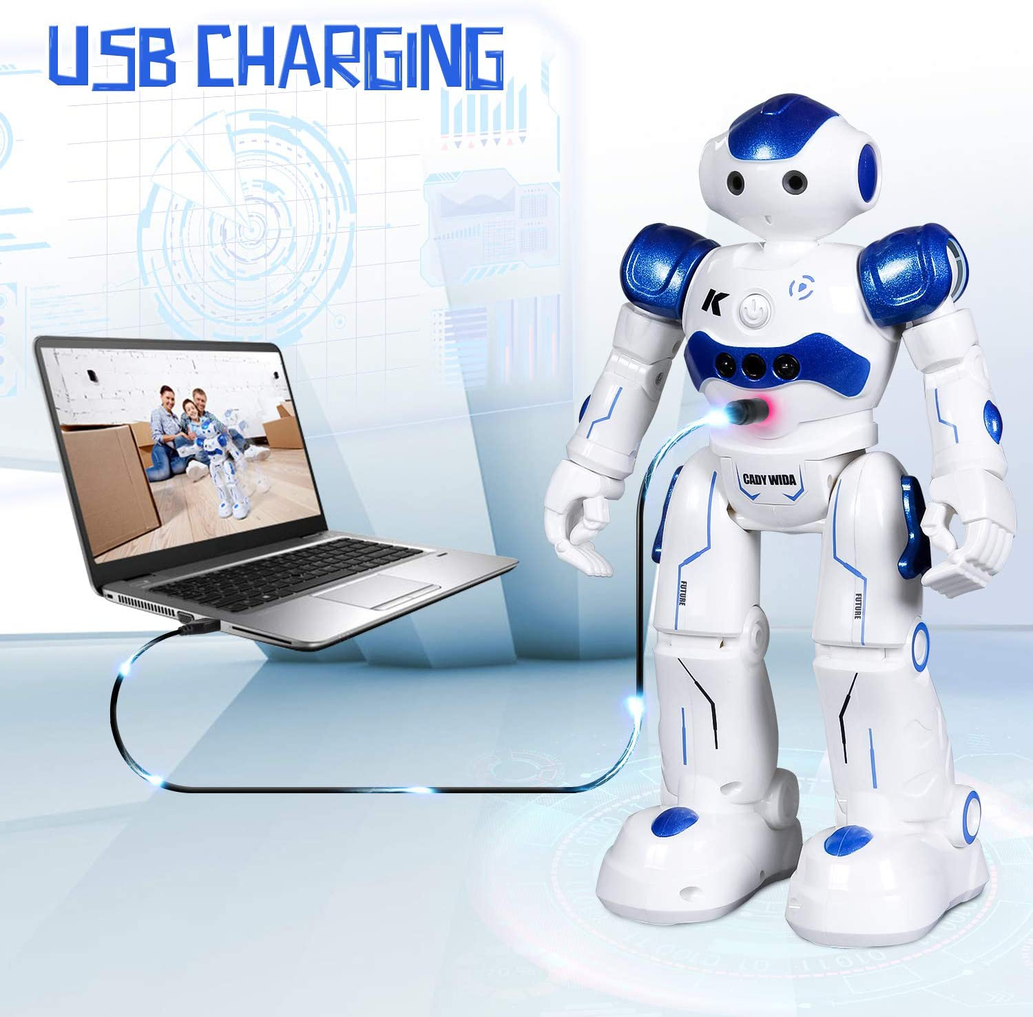 Gesture Sensing Remote Control Robot for Kids