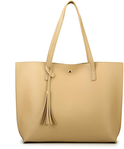 Women's Tote Bags Top Handle Satchel Handbags Faux Leather Tassel Shoulder Purse