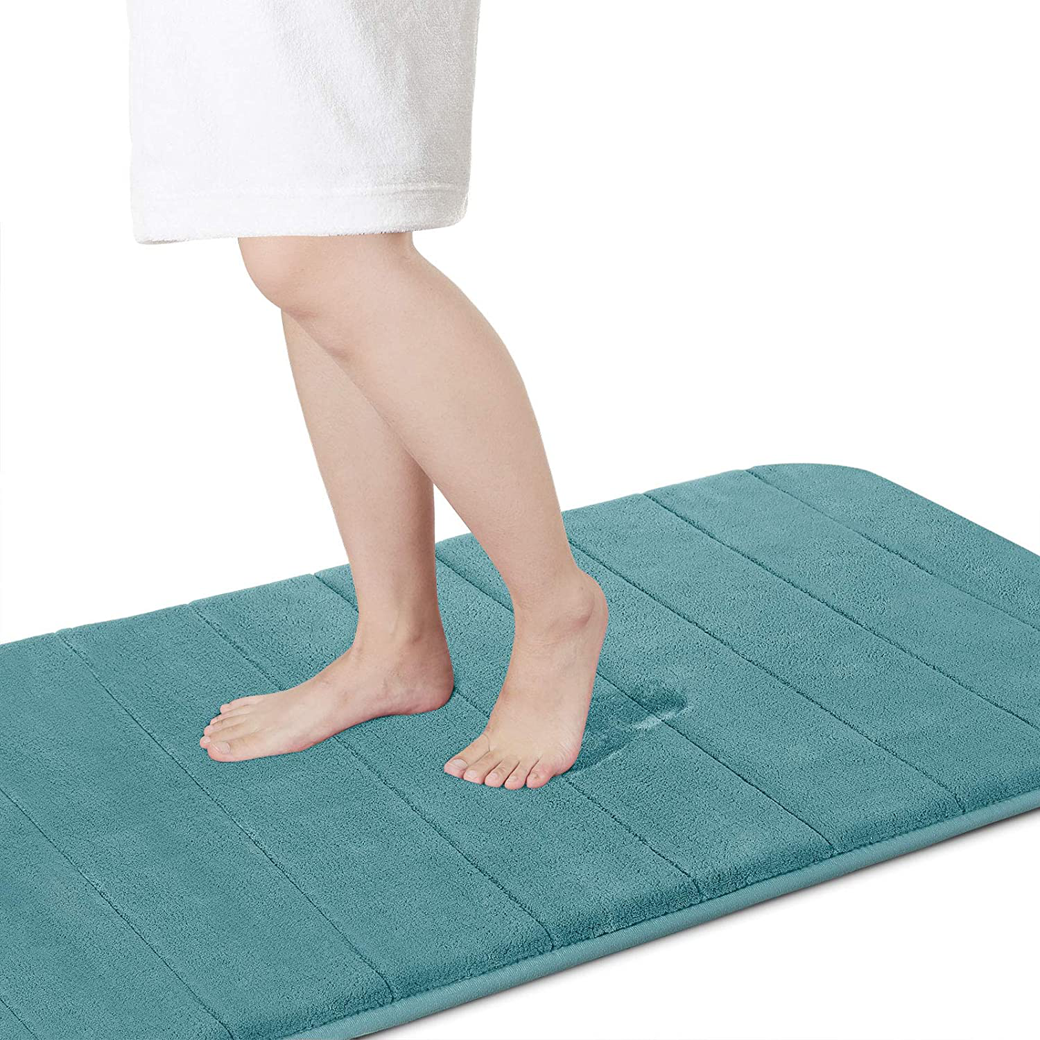 Memory Foam Bath Mat Rug, Comfortable, Soft, Super Water Absorption, Machine Wash, Non-Slip for Bathroom 