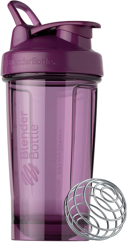 BlenderBottle Shaker Bottle Pro Series Perfect for Protein Shakes and Pre Workout, 24-Ounce, Black