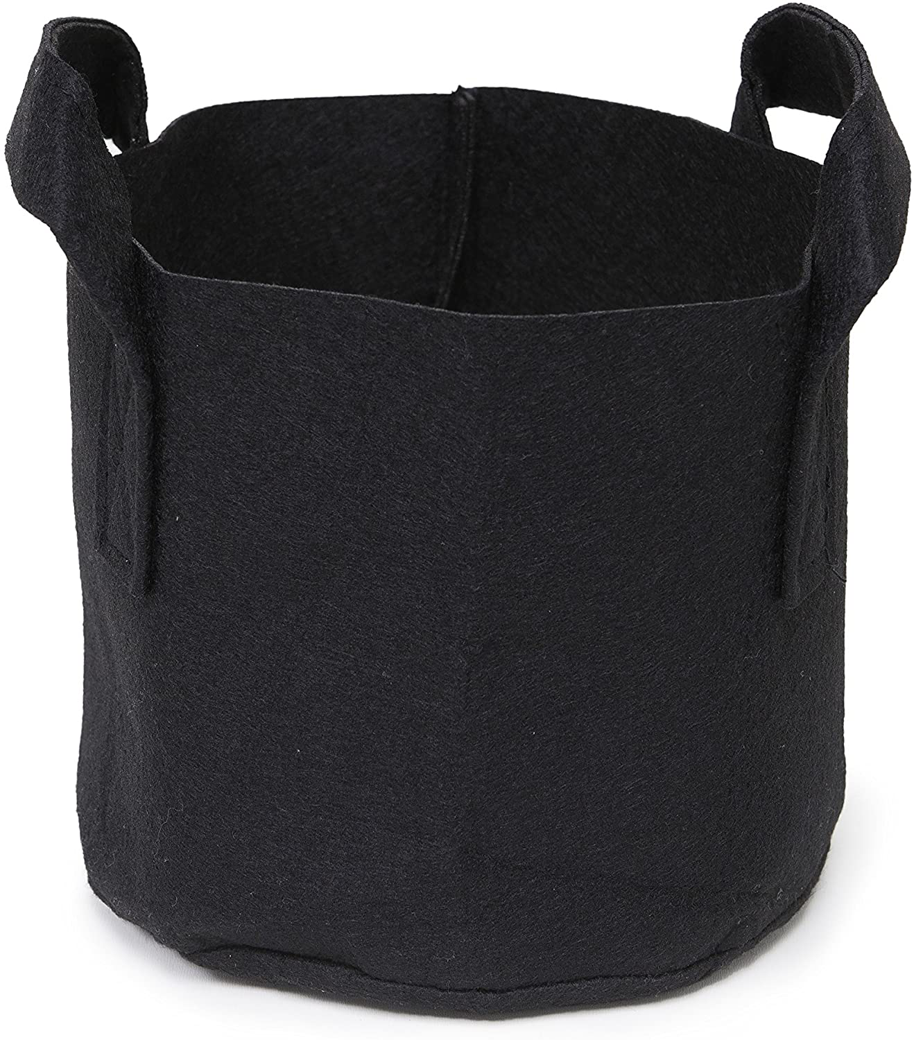 5-Pack Black Grow Bags Aeration Fabric Pots with Handles