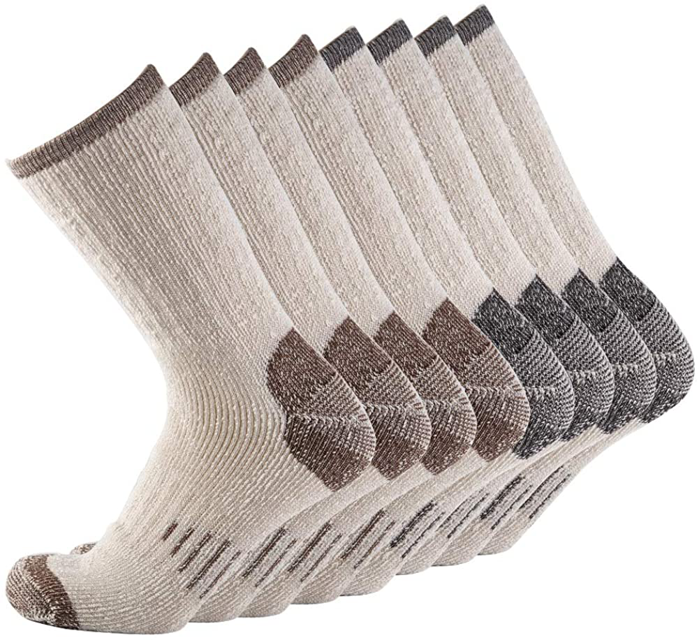 Men Crew Socks Warm Socks 70% Merino Wool Athletic Socks for Men, Suitable for Hiking,Trekking,Camping