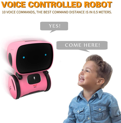 98K Kids Robot Toy, Smart Talking Robots, Gift for Boys and Girls Age 3+, Intelligent Partner and Teacher, with Voice Controlled and Touch Sensor, Singing, Dancing, Repeating