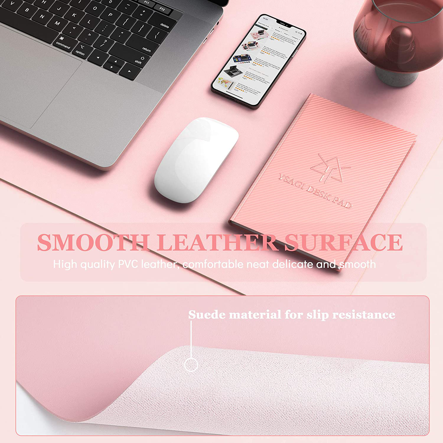 Writing Desk Pad Protector, Anti-Slip Thin Mousepad for Computers,Office Desk Accessories Laptop Waterproof Desk Protector for Office Decor and Home
