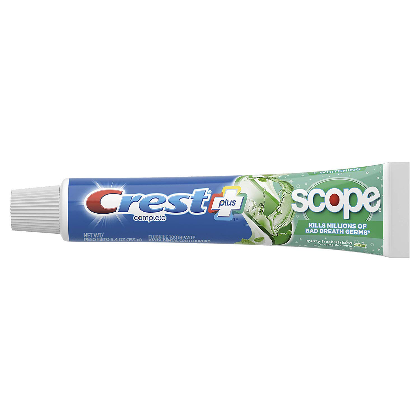 Crest Complete Active Fresh + Whitening Toothpaste, 5.5oz (Pack of 4)