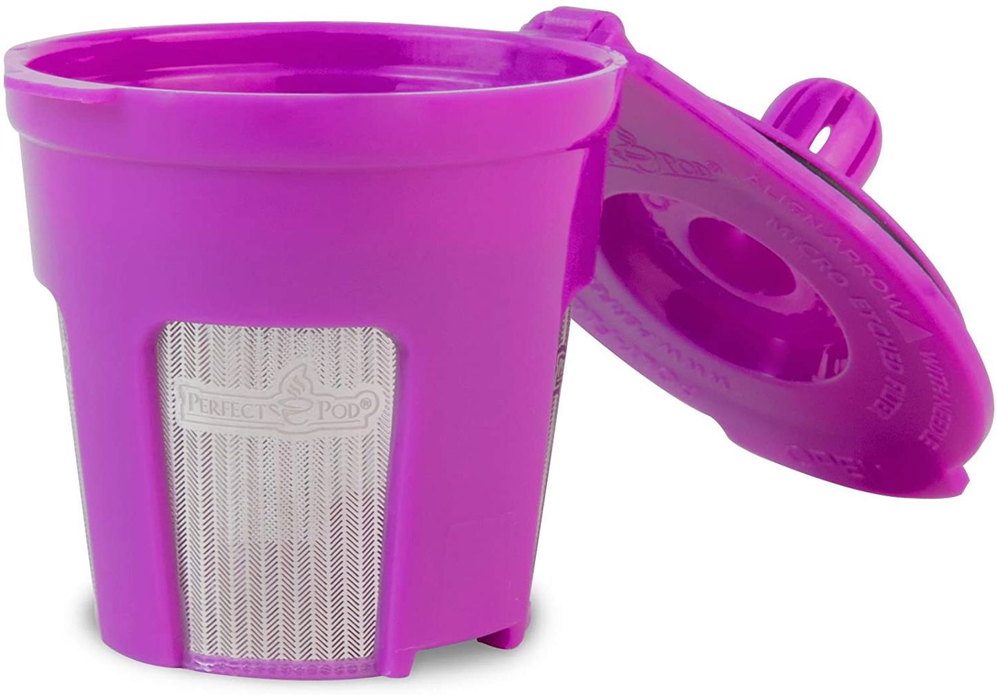 Cafe Fill Deluxe by Perfect Pod Reusable K Cup Coffee Pod | Compatible with Keurig 2.0 1.0 K-Mini Plus K-Classic K-Elite K-Latte K-Compact K-Cafe & Select Other Single Serve Coffee Makers