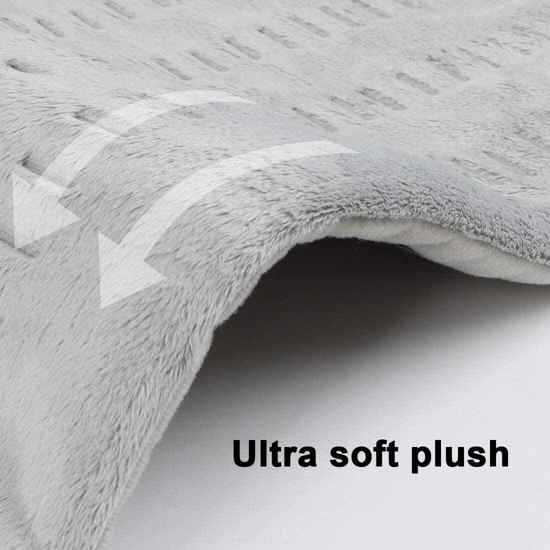 XL King Size 12” x 24” - Heating Pad Ultra-Soft with Moist & Dry Heat Therapy Options & Auto Shut-Off