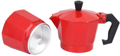 6 Cup Coffee Maker, Italian Style Coffee Maker, Moka Coffee Maker, Coffee Maker Tool, Quick Cleaning Pot for Home Office (Black)