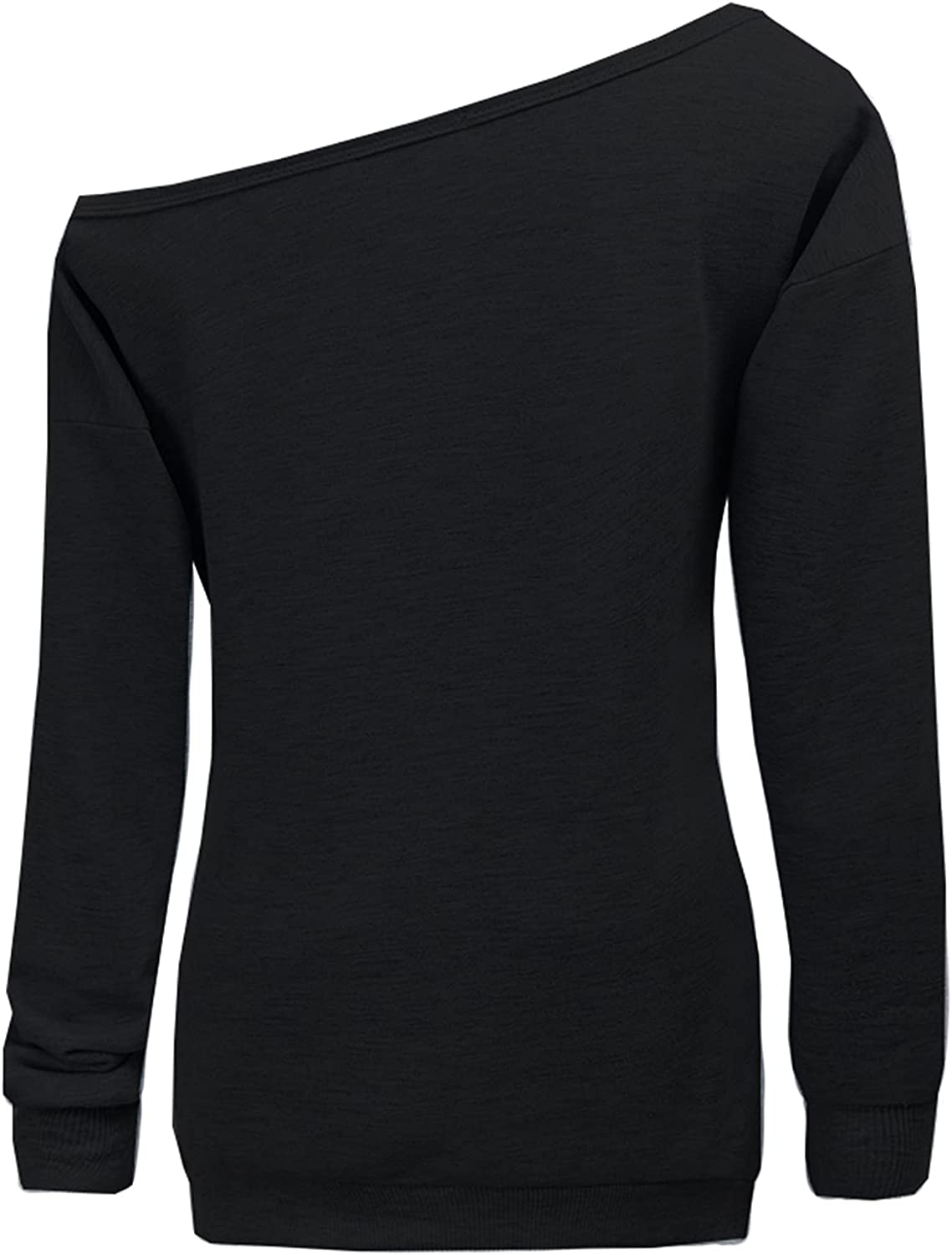 lymanchi Women Slouchy Shirts Halloween Pumpkin Long Sleeve Sweatshirts Pullover