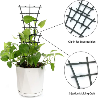 12 Pcs Garden Mini Climbing Trellis for Potted Climbing Plants Vines
