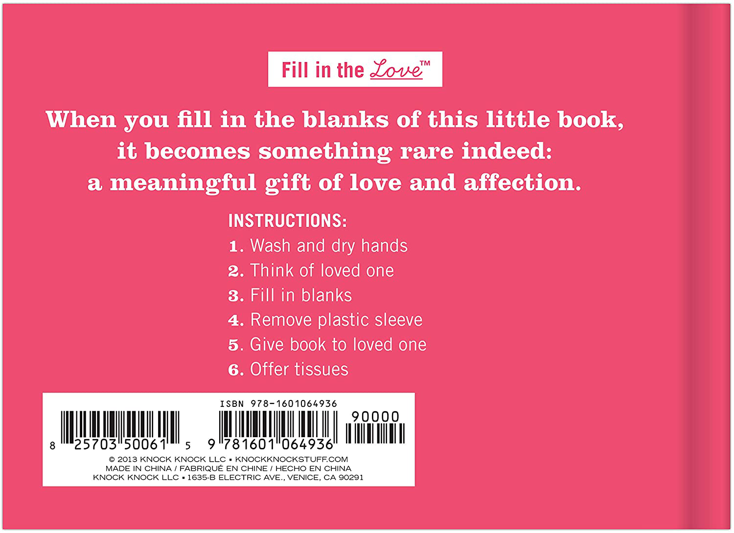 Knock Knock What I Love about Grandma Fill in the Love Book Fill-in-the-Blank Gift Journal, 4.5 x 3.25-inches & What I Love about You Fill in the Love Book Gift Journal, 4.5 x 3.25-Inches