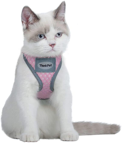 Reflective Breathable Soft Air Mesh No Pull Puppy Harness For Small To Medium Dogs And Cats