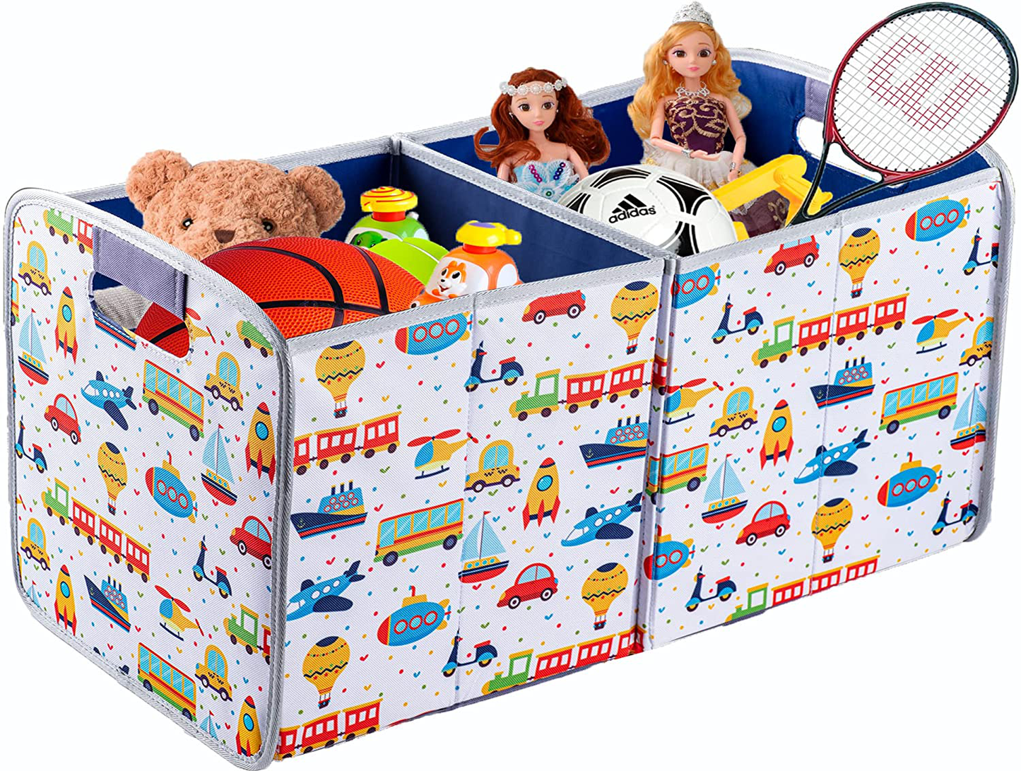Collapsible Front & Backseat Car Organizer with Movable Divider