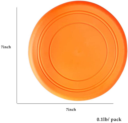 TEESUN Frisbee Kids Flying Disc Toy Outdoor Playing Lawn Game Disk Flyer Frisbee for Kindergarten Teaching Soft Silicone Colorful 6 Pack Bulk Set