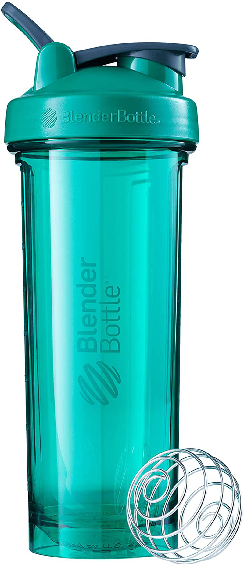 BlenderBottle Shaker Bottle Pro Series Perfect for Protein Shakes and Pre Workout, 24-Ounce, Black