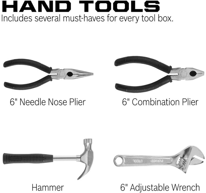 All-in-one Household Drill and Drive Set With Hand Tools