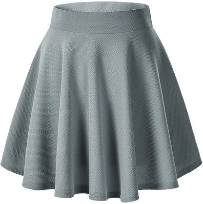 Urban CoCo Women's Basic Versatile Stretchy Flared Casual Mini Skater Skirt