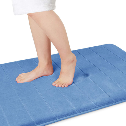 Memory Foam Bath Mat Rug, Comfortable, Soft, Super Water Absorption, Machine Wash, Non-Slip for Bathroom 