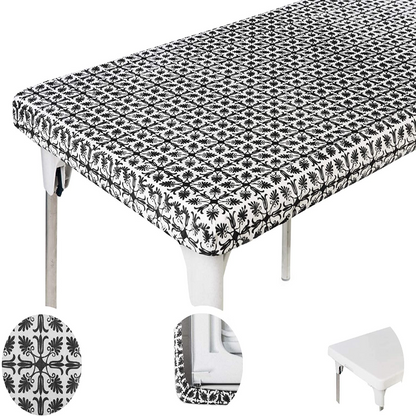Waterproof Elastic Table Cover with Elastic Edge