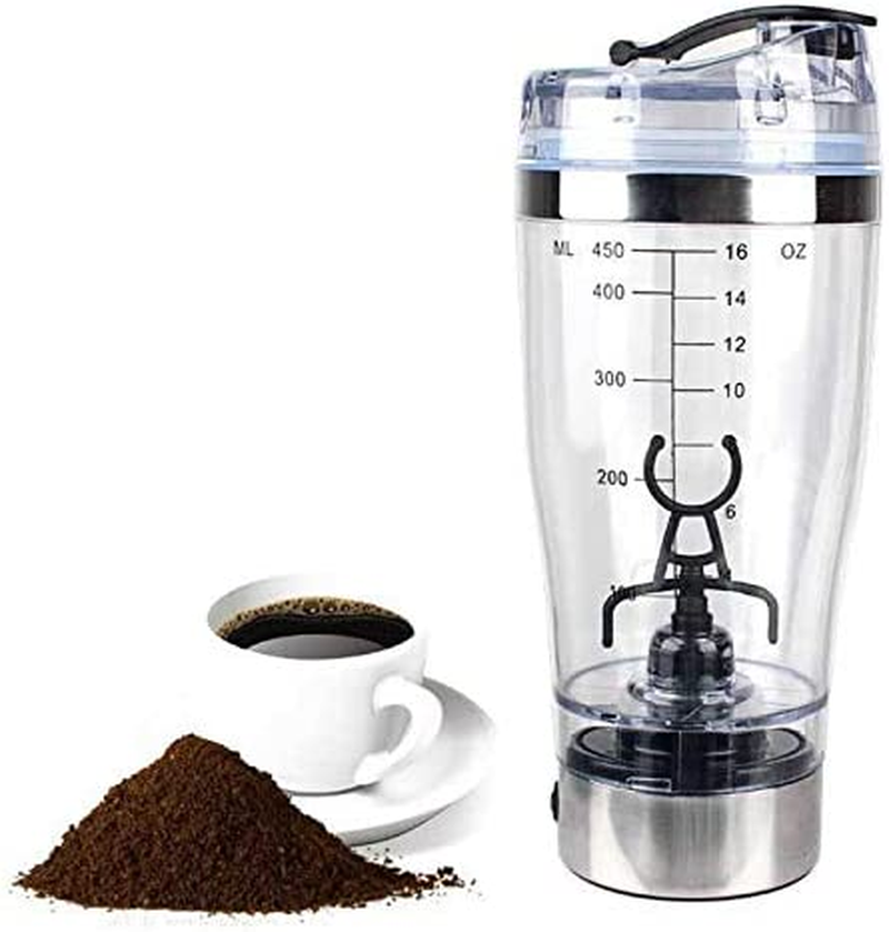 Portable Electric Protein Shaker Mixing Bottle 15oz 