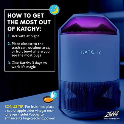 Indoor Insect and Flying Bugs Trap Fruit Fly Gnat Mosquito Killer with UV Light Fan Sticky Glue Boards No Zapper
