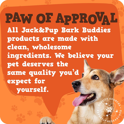 Jack&Pup Dog Vitamins and Supplements Multivitamins for Dogs - BarkBuddies Multi-Buddy Dog Multivitamins Chewable Soft Chews Puppy Vitamins and Supplements - Dog Supplements & Vitamins (60ct)