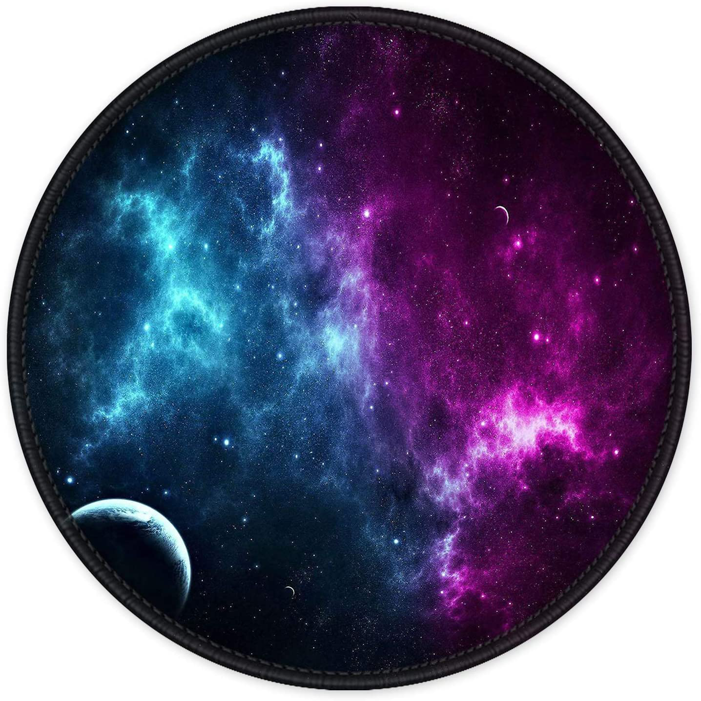 ITNRSIIET Mouse Pad, Colorful Geometric Pattern Design Round Mousepad. Customized Gaming Mousepads for Laptop and Computer. Cute Design Desk Accessories. Non-Slip, Stitched Edges, Waterproof