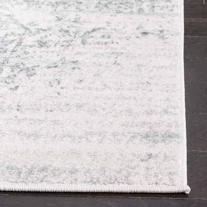 Safavieh Madison Collection MAD603G Oriental Snowflake Medallion Distressed Non-Shedding Stain Resistant Living Room Bedroom Runner, 2'3" x 10' , Silver / Ivory