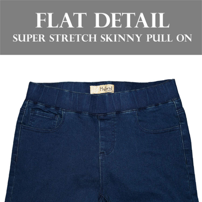 H&C Women Super Stretch Skinny Pull on Pant with Petite Regular and Long Inseam