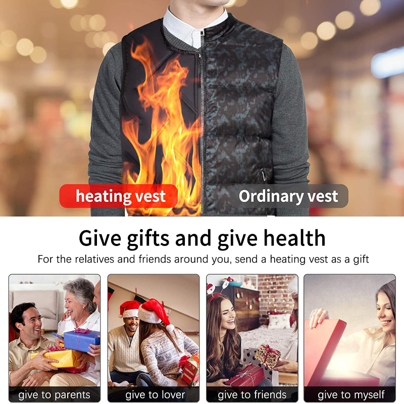 Heated Thermal Vest - USB Electric Vest for Men & Women 