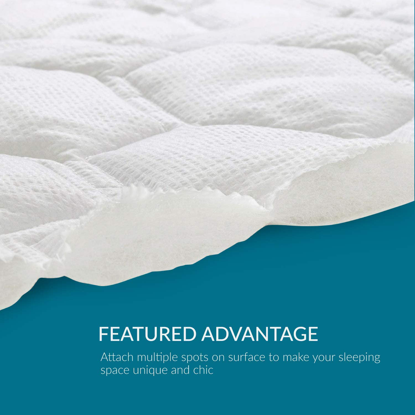 Bedsure Full Size Mattress Pad Deep Pocket - Quilted Mattress Cover for Double Bed PillowTop Mattress Protector, Fitted Sheet Mattress Cover, 54x75 inches, White