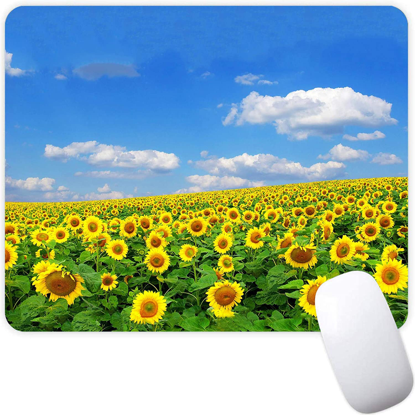 Mouse Pad,Red Moon Cloud Samurai Pattern Seamless Waterproof Gaming Anime Gift Mouse Pad Desk Accessories Non-Slip Rubber Mousepad for Laptop and Computer