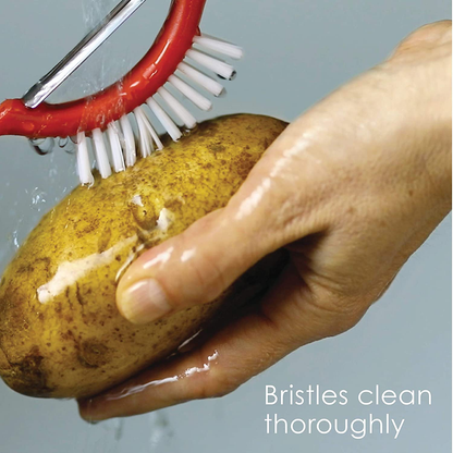 3 in 1 Vegetable/Fruit Peeler with Brush