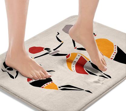 Bath Mats for Bathroom, Bathroom Mats Rugs Non-Slip,  Washable Cover 