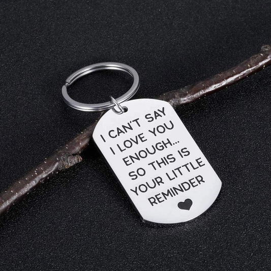GYCharmingday Valentines Day Gift Friend Keychain I Love You Enough Husband Wife Anniversary Birthday Wedding Gift for Friend