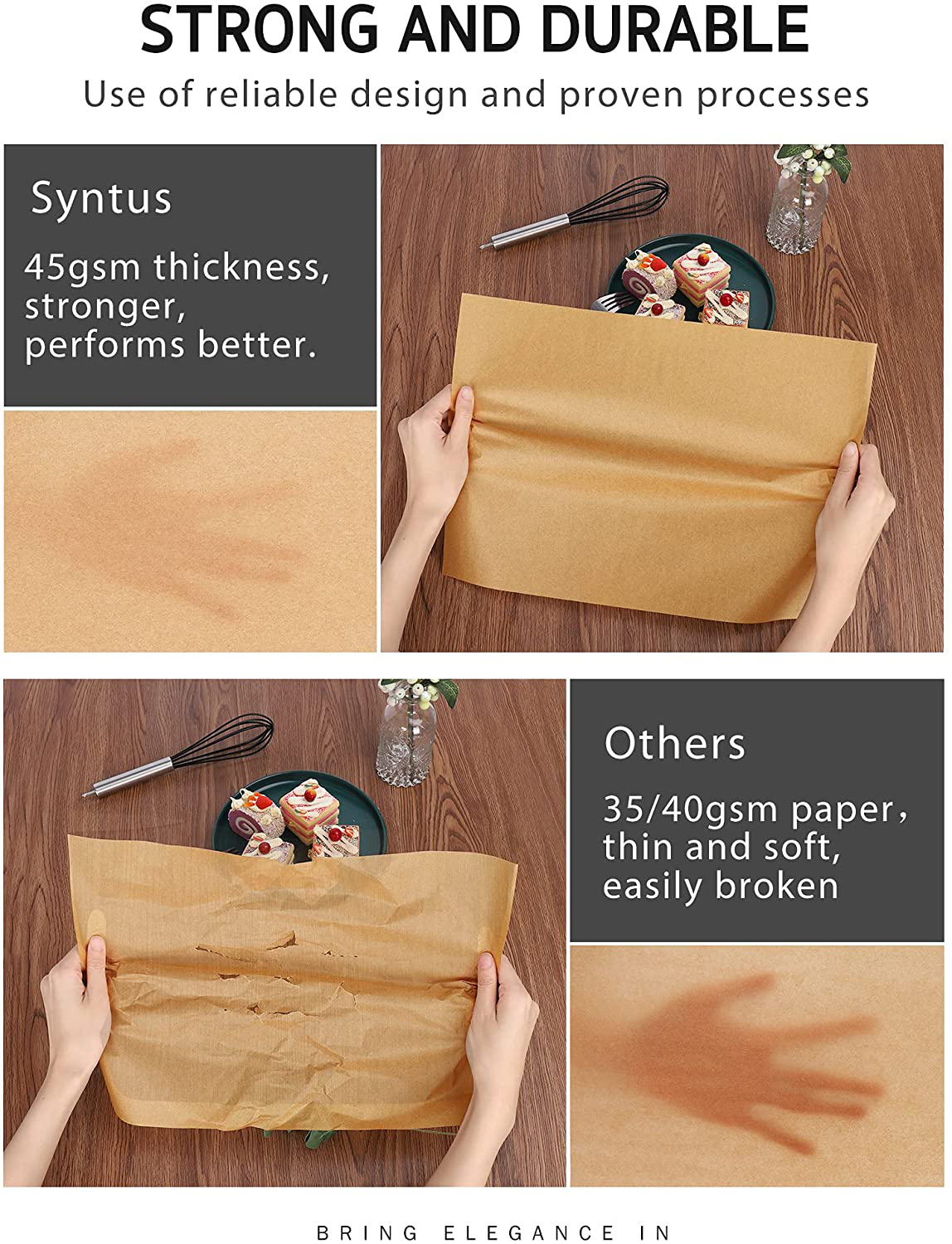 Parchment Paper Sheets Non-Stick Precut 12 x 16 Inch Unbleached Baking Papers for Cookies Steaming Bread Cup Cake Grilling Air Fryer