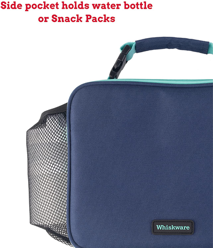 Whiskware Insulated Soft Cooler Lunch Box for School, Work, and Travel, One Size, Coral