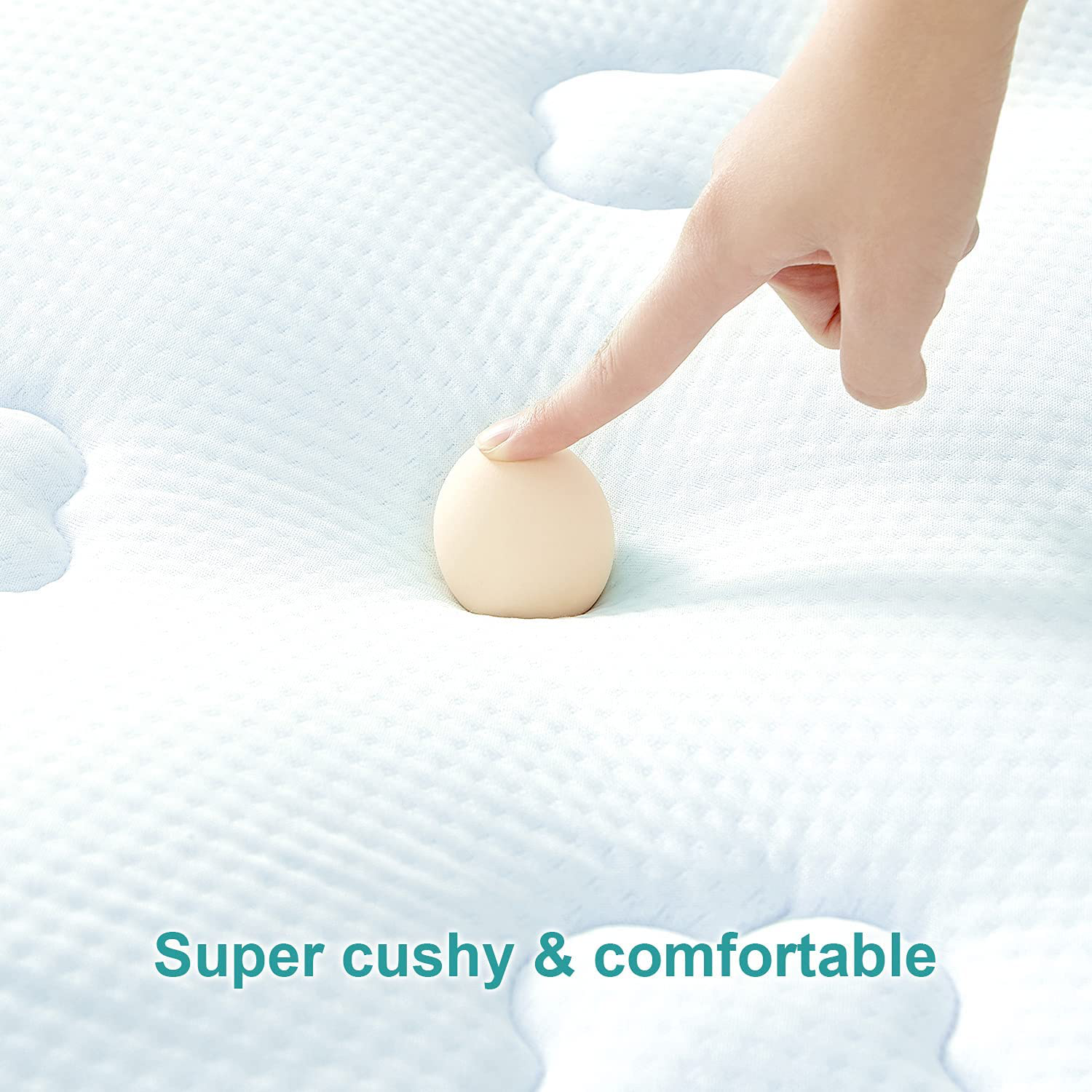 Hansleep Cal-King Memory Foam Mattress Pad Topper,Cooling Gel Bamboo Mattress Pad Fluffy Mattress Protector with Deep Pocket, Breathable Air Mattress Topper Cover, 72x84 Inches