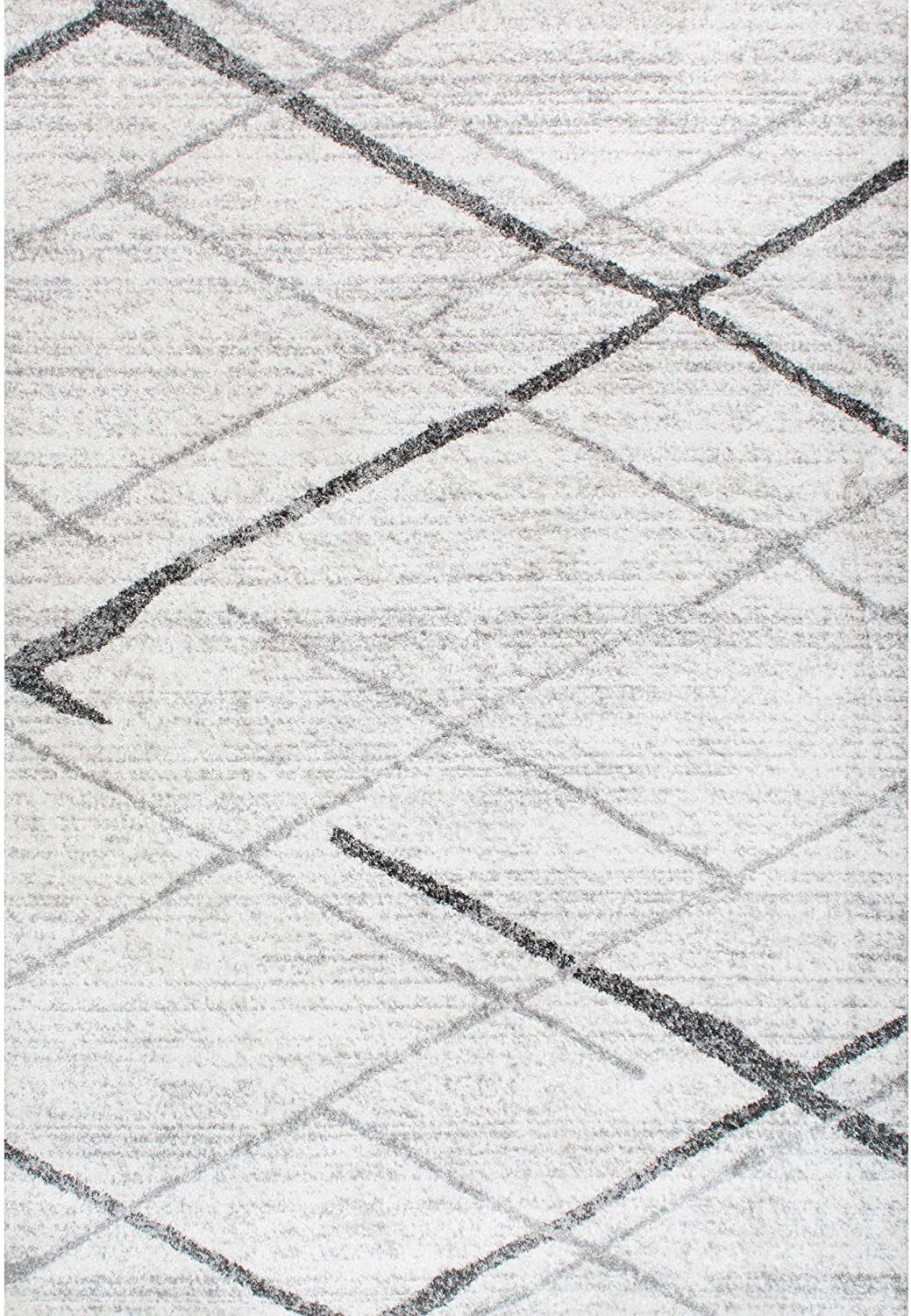 nuLOOM Thigpen Contemporary Area Rug, 3' x 5' Oval, Grey