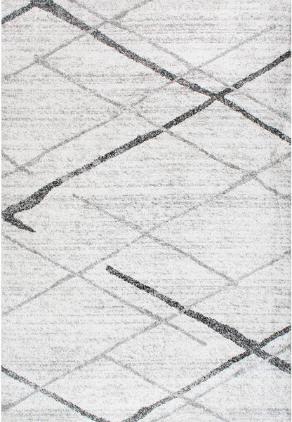nuLOOM Thigpen Contemporary Area Rug, 3' x 5' Oval, Grey