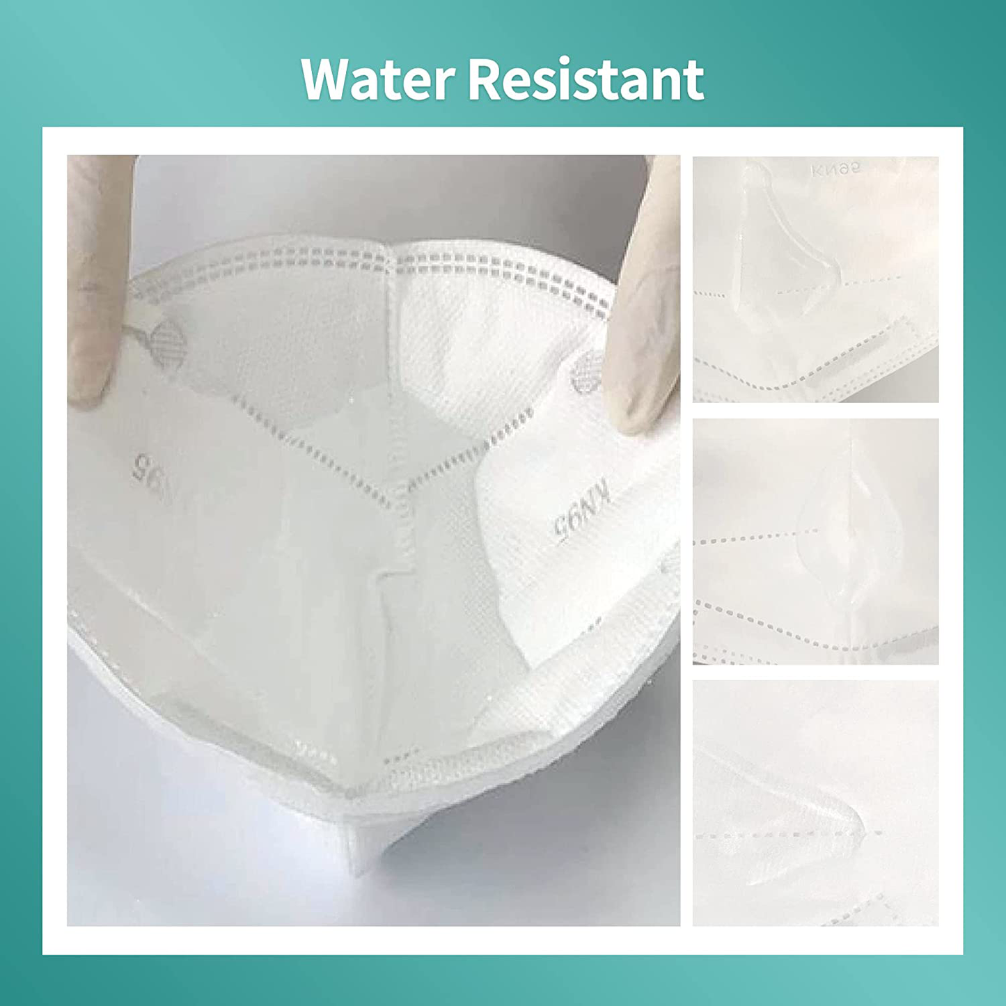Purism KN95 Face Mask, Disposable Use 20pcs/box, 5-Layer Protective Face Mask, White