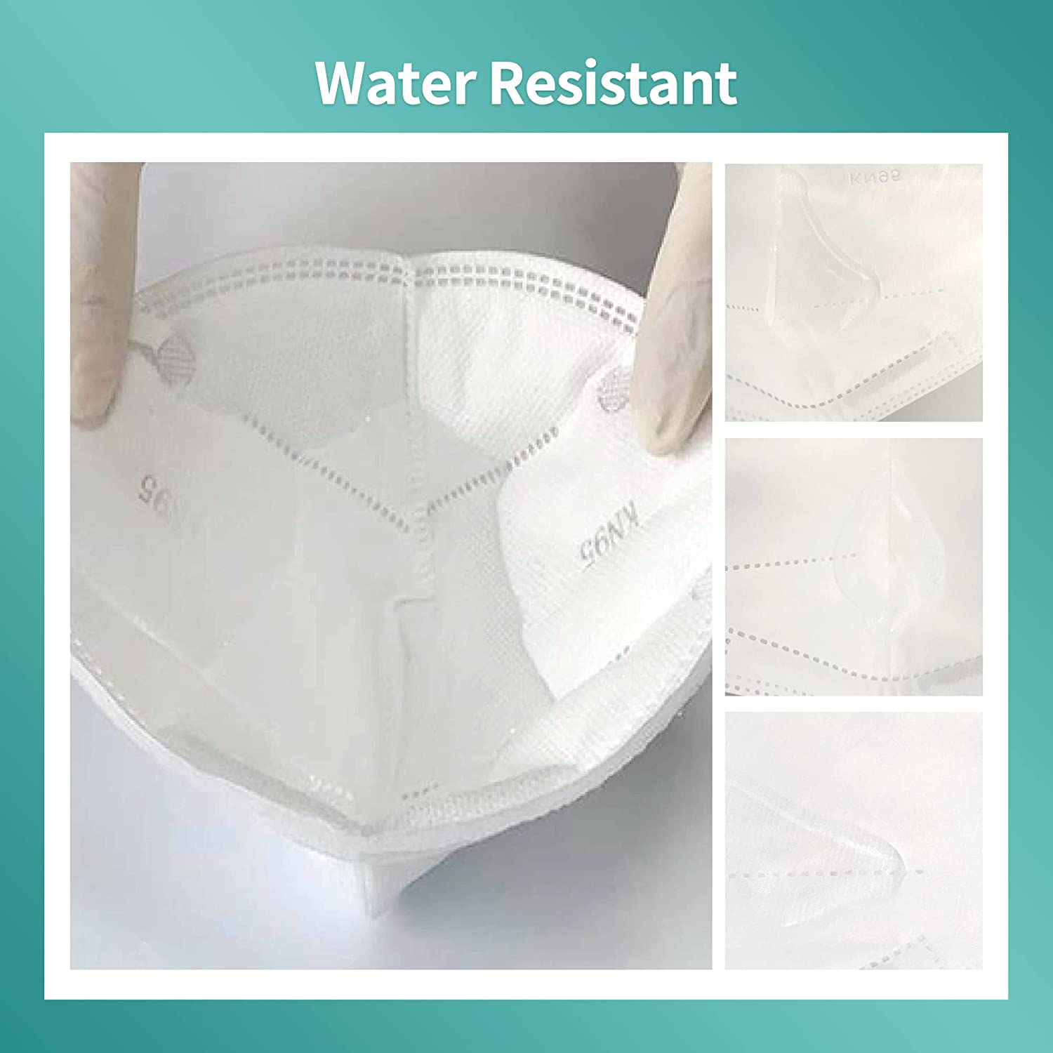 Purism KN95 Face Mask, Disposable Use 20pcs/box, 5-Layer Protective Face Mask, White