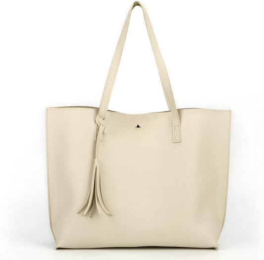 Women's Tote Bags Top Handle Satchel Handbags Faux Leather Tassel Shoulder Purse